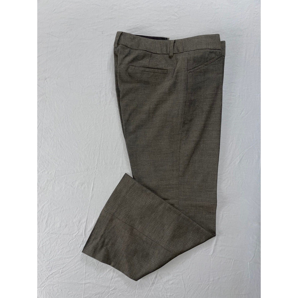 Elie Tahari Flare Leg Wool Blend Career Dress Pants, Trousers. Herringbone, 6.